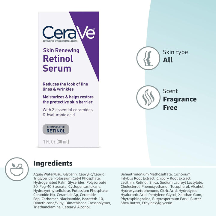 CeraVe - Anti-Aging - Retinol Serum - Hyaluronzuur - Niacinamide - 30ml