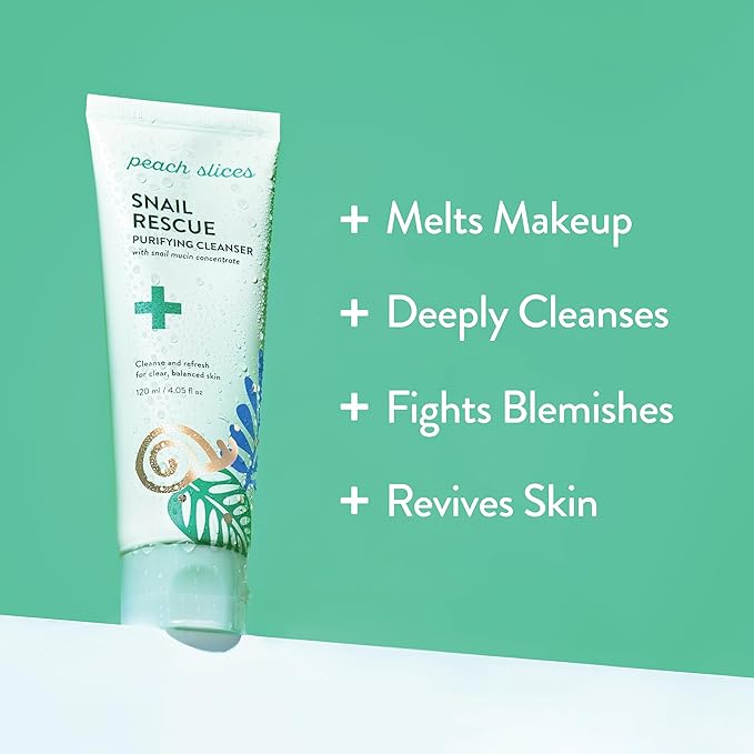 Peach Slices - Snail Rescue Purifying Cleanser - 120ml