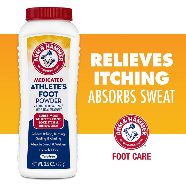 Arm & Hammer Medicated Athlete's Foot Antifungal Powder