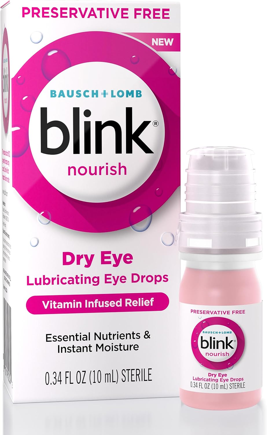 Blink Nourish Preservative Free Lubricating Eye Drops