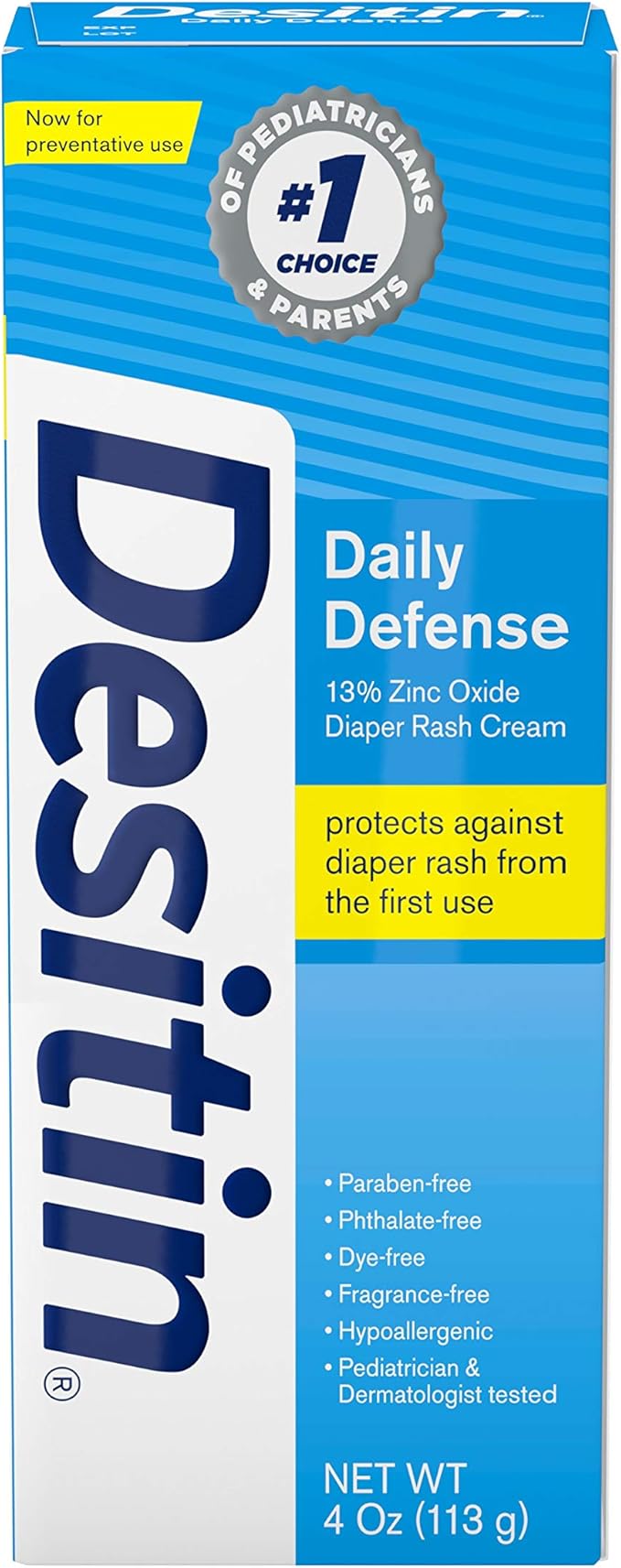 Desitin - Daily Defense Baby Diaper Rash Cream with Zinc Oxide - 113 g