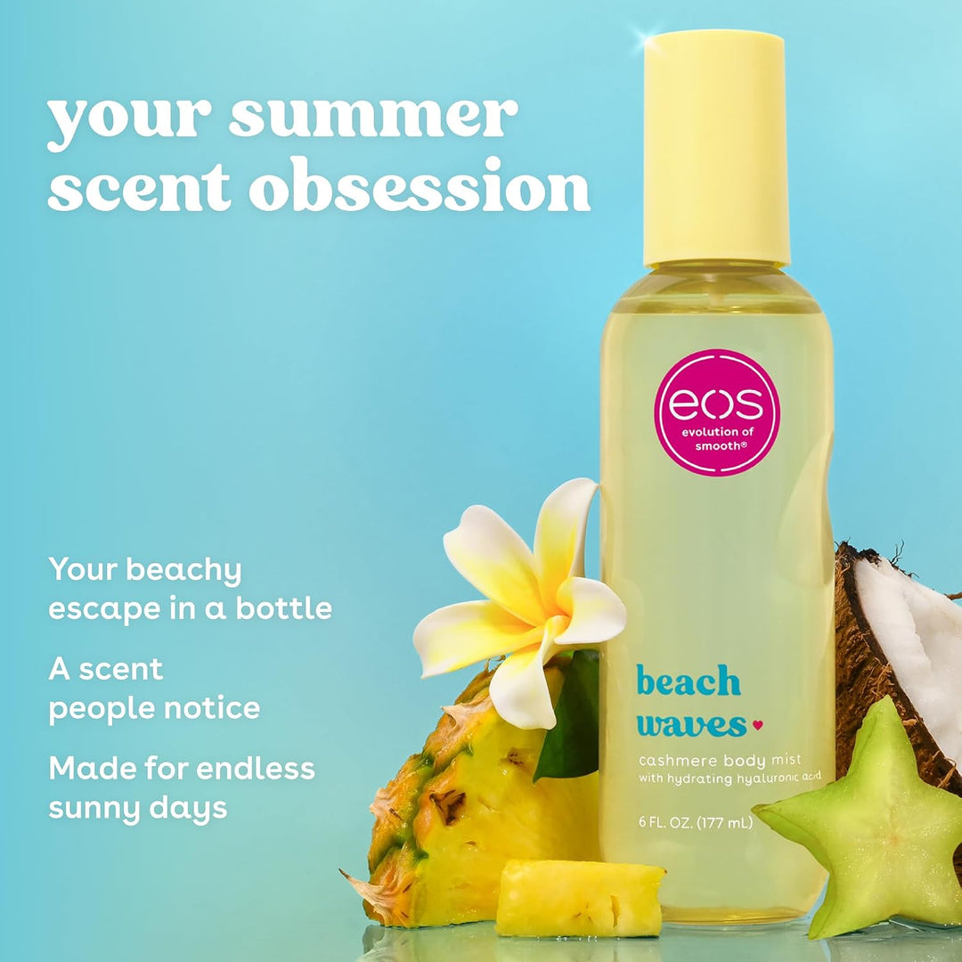 eos Cashmere Body Mist, Beach Waves, Coconut & Ocean Breeze