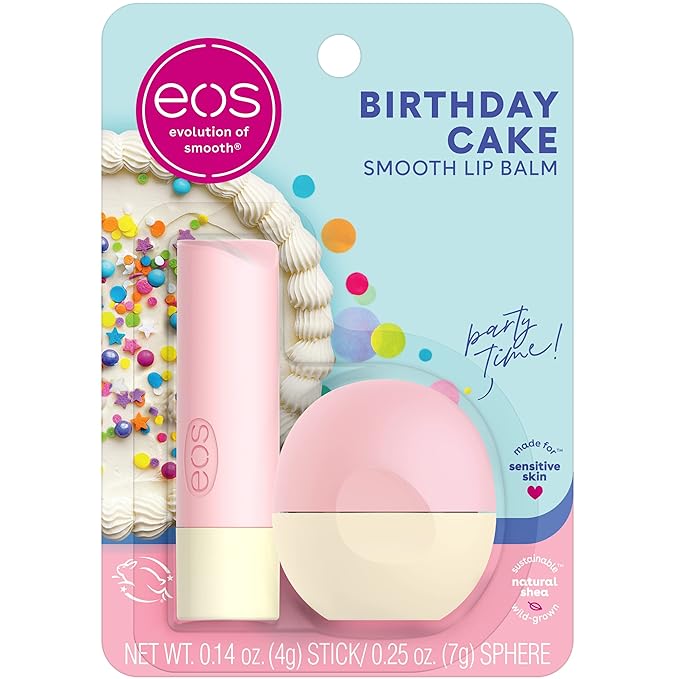 eos Natural Shea Lip Balm- Birthday Cake
