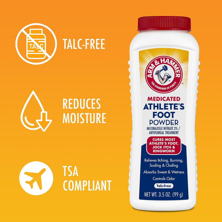 Arm & Hammer Medicated Athlete's Foot Antifungal Powder
