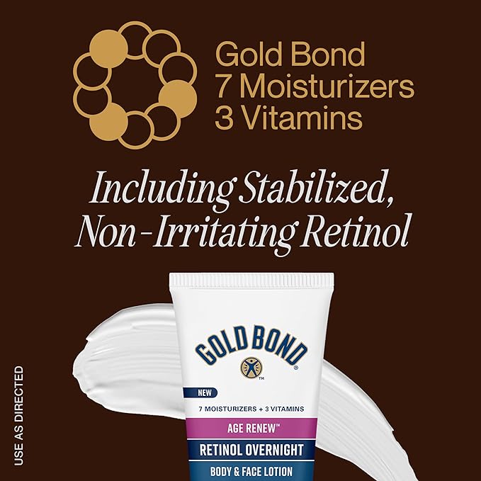Gold Bond - Age Renew Retinol Nachtelijke Body &amp; Gezichtslotion - 198g