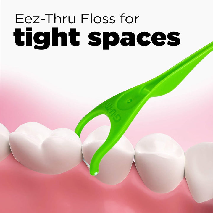 GUM - Angled  Flosser Picks - 75 Stuks