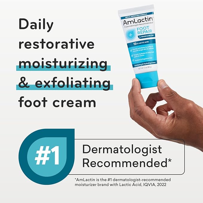 AmLactin - Foot Repair Cream with 15% Lactic Acid AHA - 85g
