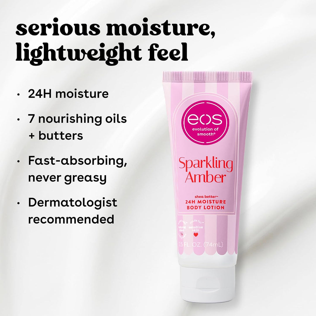 eos Shea Better Sparkling Amber Travel Body Lotion