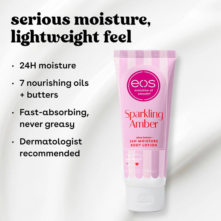 eos Shea Better Sparkling Amber Travel Body Lotion