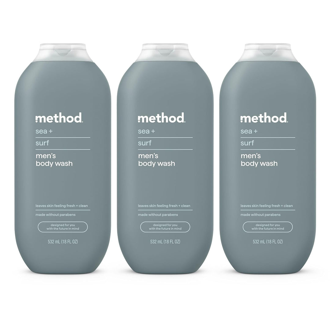 Method Men Body Wash with Plant-Based Cleansers set