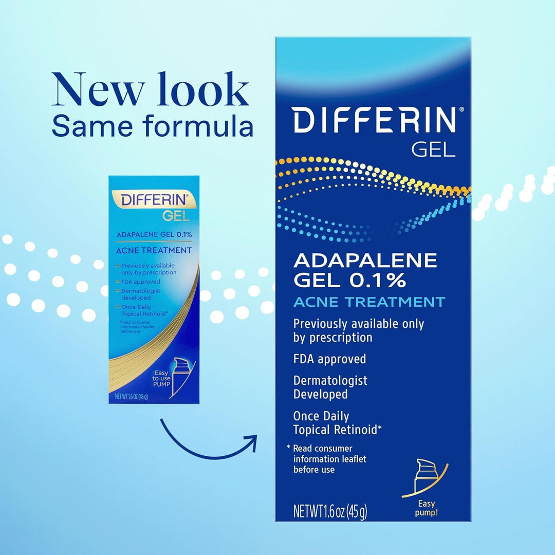 Differin - Adapaleen Gel 0,1% Acnebehandeling, Parfumvrij - 15 g