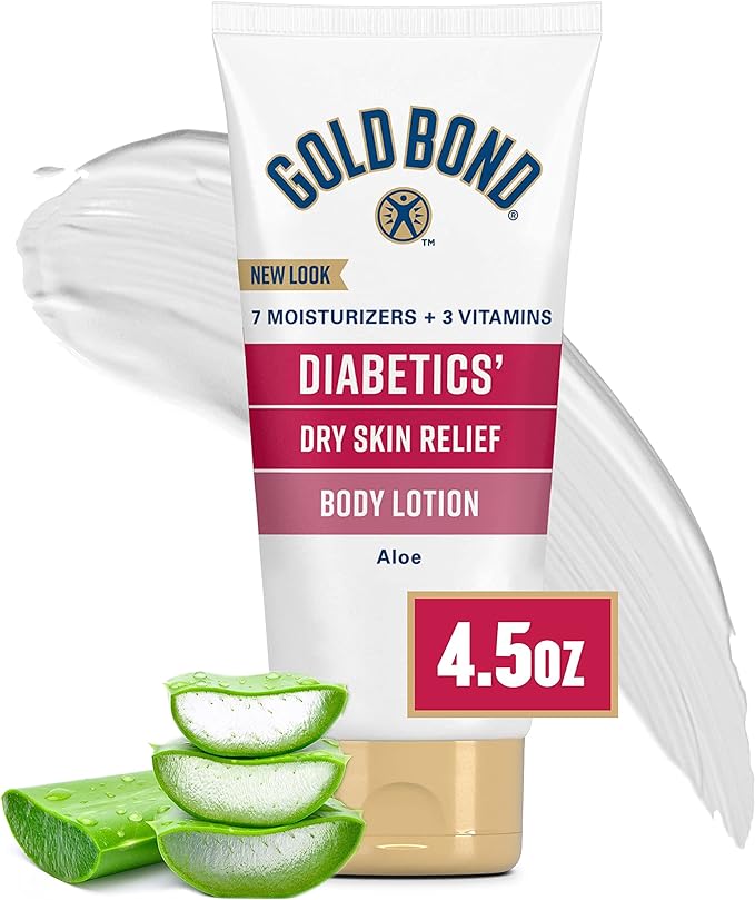 Gold Bond Diabetics Bodylotion voor droge huid - met aloë om te hydrateren en te kalmeren 127g