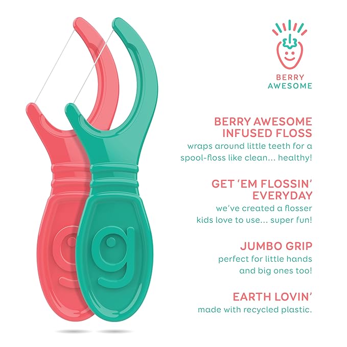 Grin Kiddo Flossers Berry Awesome Flavor