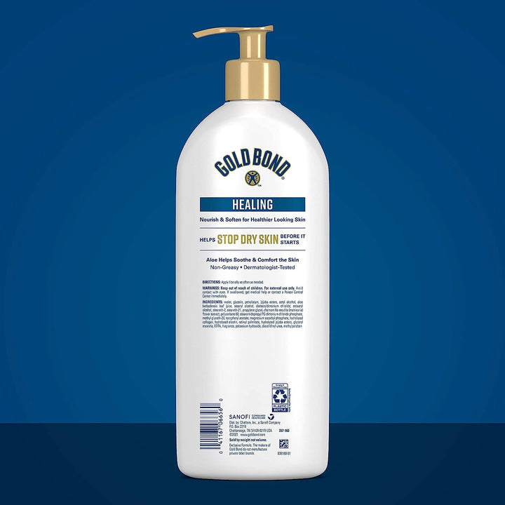 Gold Bond Healing Hydrating Lotion With Aloe, Moisturizes, Immediate 24-Hour Hydration - 566g