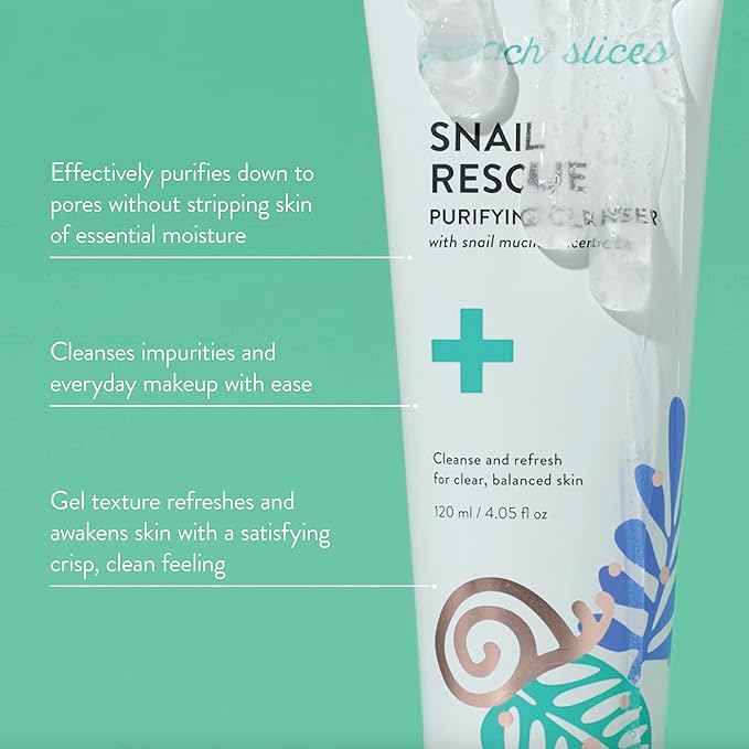 Peach Slices - Snail Rescue Purifying Cleanser - 120ml