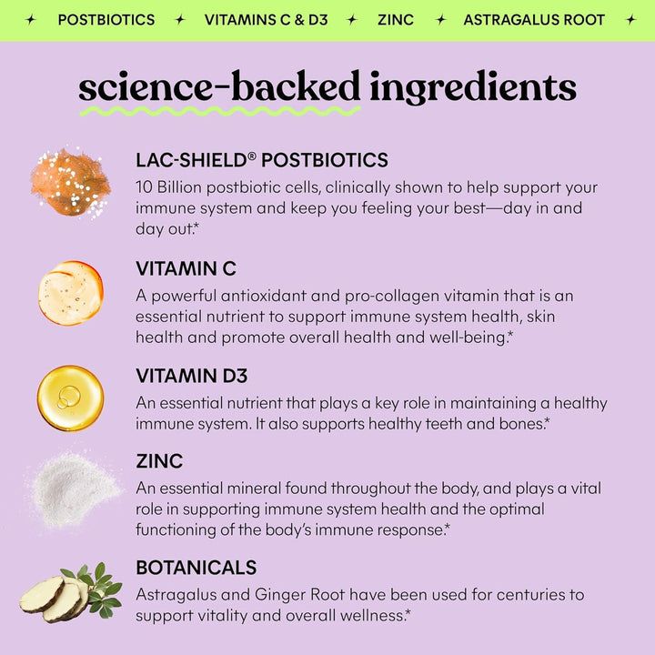 Lemme Immunity Daily Wellness Gummies, Sweet Orange Gummies