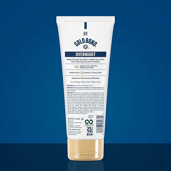 Gold Bond - Ultimate SkinLotion - Hyaluronic Acid - Overnight Deep Moisturizing - 226 g
