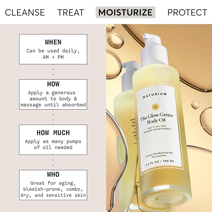 Naturium The Glow Getter Lichaamsolie - 100ml