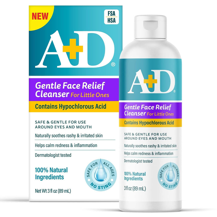 A+D Gentle Face Relief Cleanser with Hypochlorous Acid