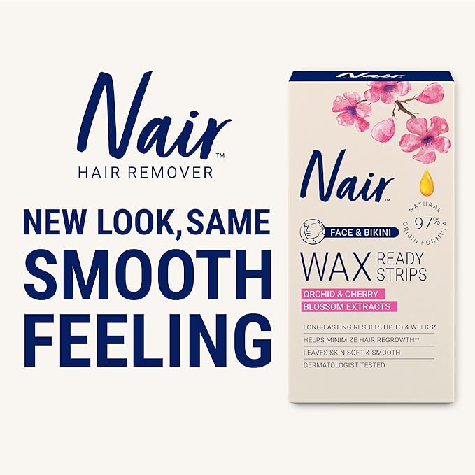Nair Hair - Remover Wax Ready Strips - Ontharingswasstrips voor gezicht en bikinilijn