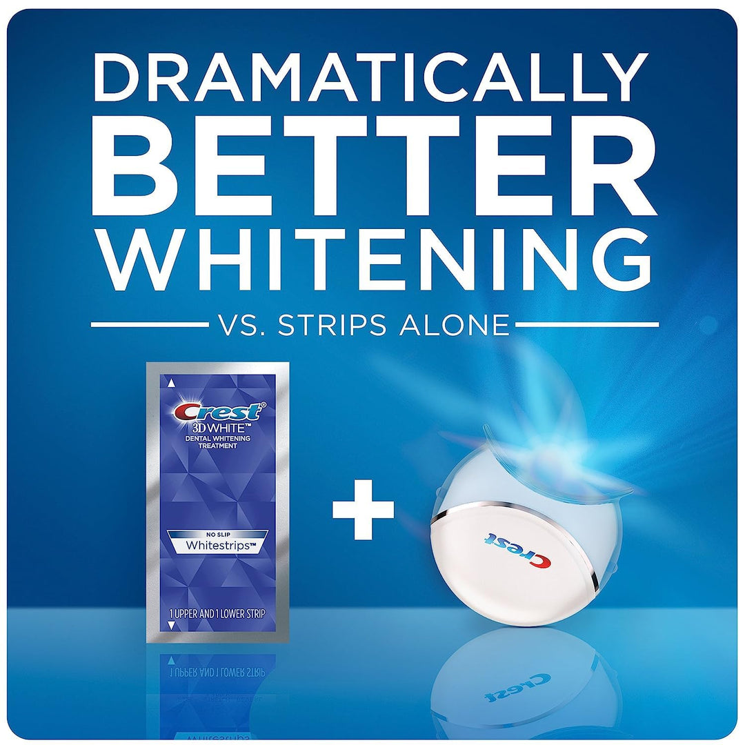 Crest 3D Whitestrips + LED Light Teeth Whitening Kit