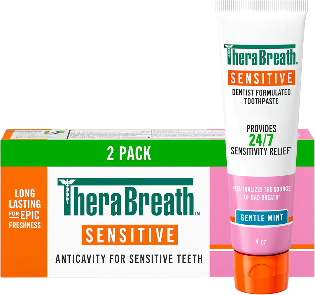 TheraBreath Sensitive Toothpaste Gentle Mint for Sensitive Teeth