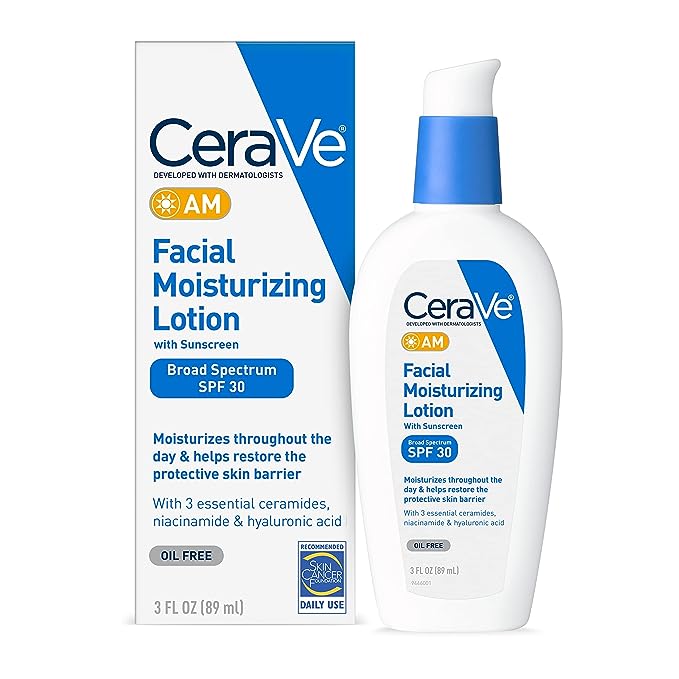 CeraVe Facial Moisturizing AM Lotion - Zonnebrandcrème - Gezichtscrème spf30 - 89ml