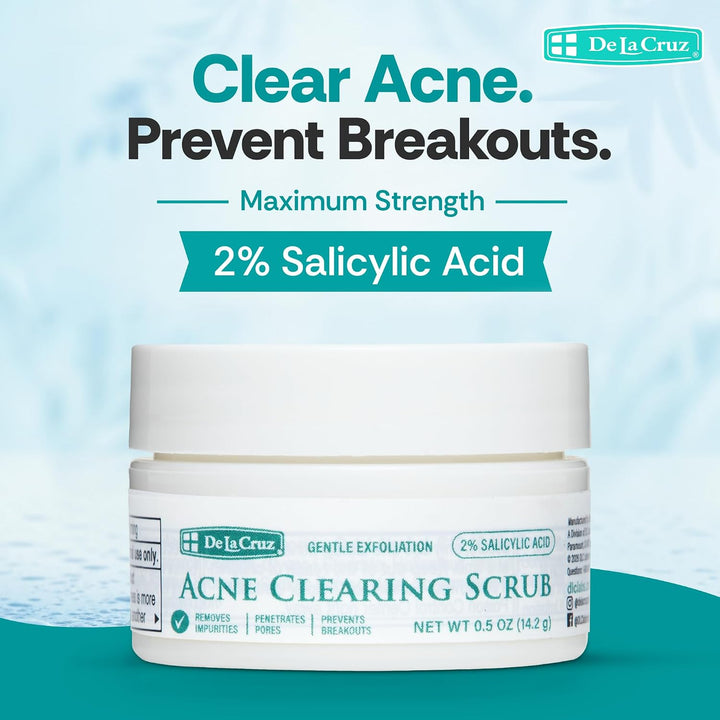 De La Cruz 2% Salicylic Acid Acne Clearing Scrub