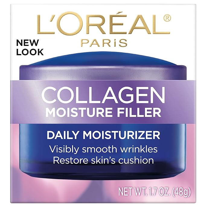 L'Oréal Paris - Collageen dagelijkse gezichtsbevochtiger - Verminder rimpels - Gezichtscrème - 48g