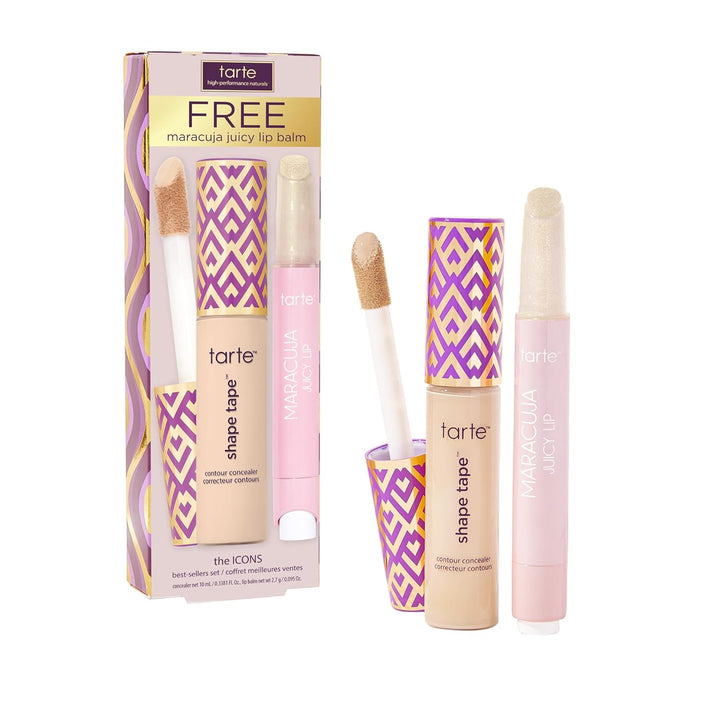 tarte icons shape tape concealer & maracuja juicy lip duo