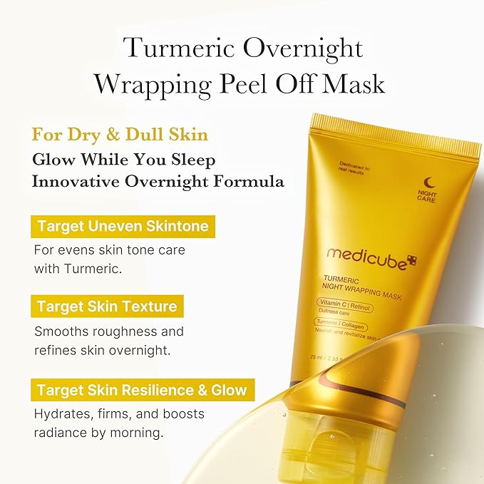 Medicube - Turmeric Overnight Wrapping Peel Off Mask