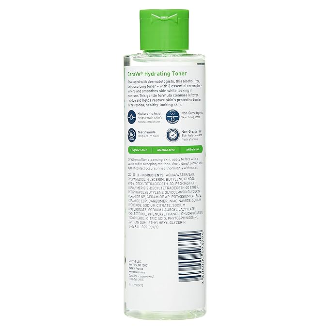 CeraVe - Hydraterende gezichtstoner - Hyaluronzuur - Niacinamide - 200ml