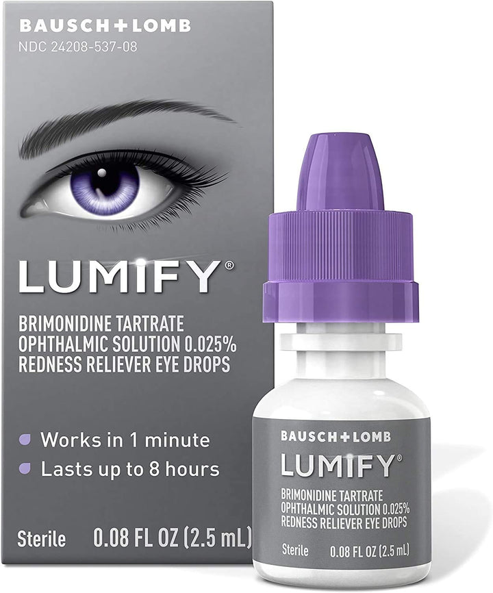 Lumify - Bausch + Lomb - Oogdruppels Tegen Hooikoorts - Rode Ogen - Geïrriteerde Ogen - 2.5ml