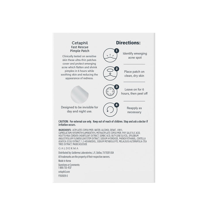 Cetaphil - Acne Patches, Pimple Patches - 24 patches