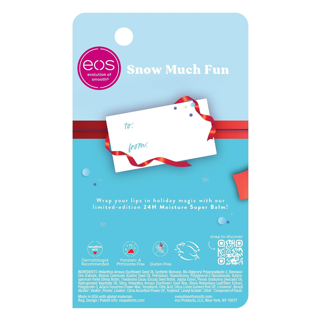 eos Cotton Candy Snow Super Balm Hydrating Lip Treatment