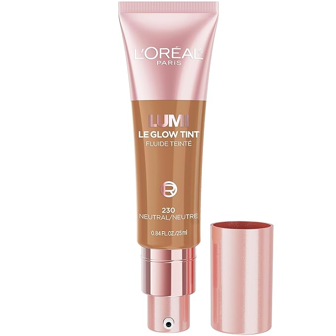 L'Oréal Paris Lumi Le Glow Skin Tint, lichtgewicht getint serum op waterbasis met foundation