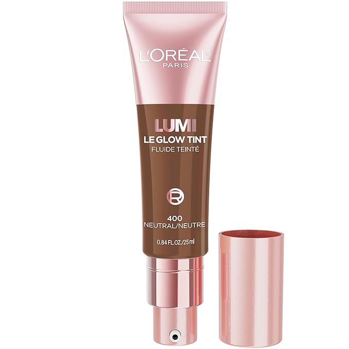 L'Oréal Paris Lumi Le Glow Skin Tint, lichtgewicht getint serum op waterbasis met foundation