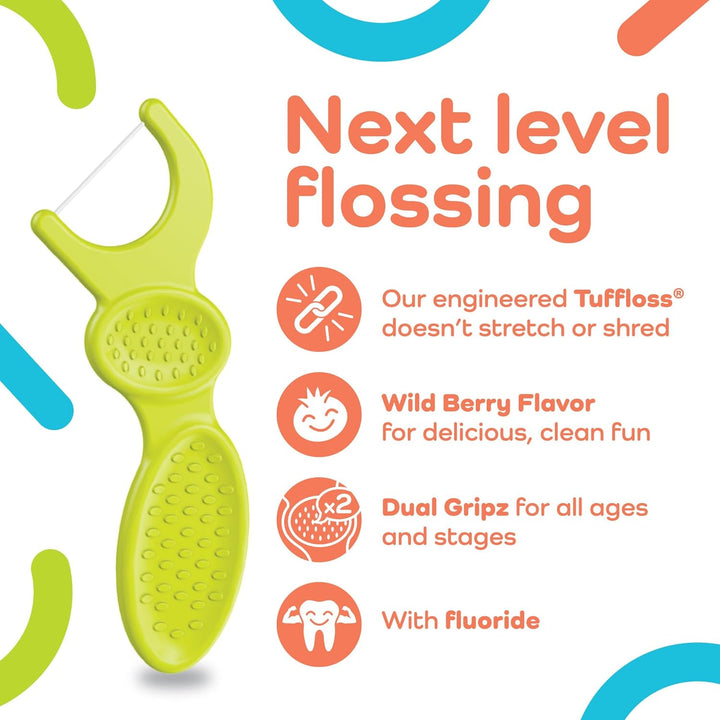 Plackers Kids Dual Gripz Floss