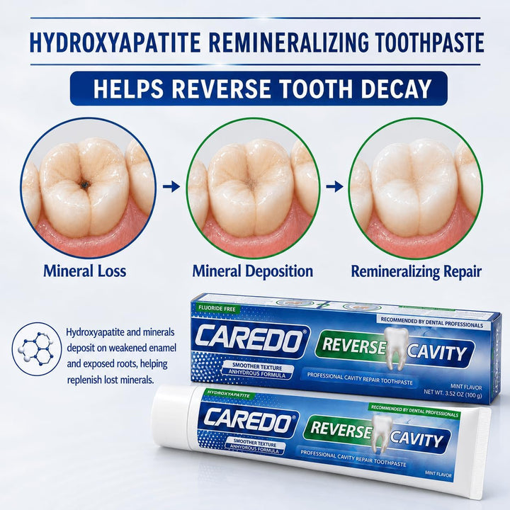 Caredo Hydroxyapatite Cavity Repair Toothpaste for Adults