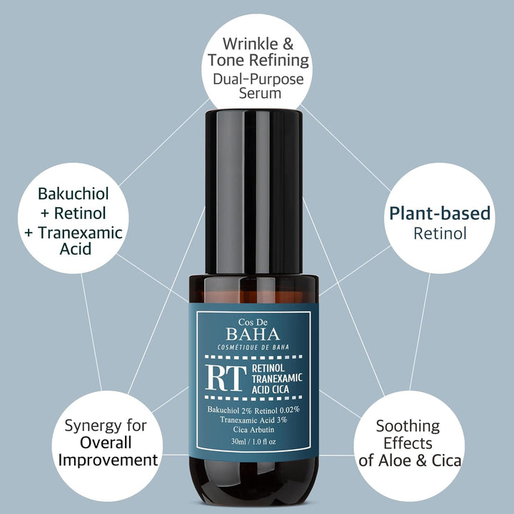 Cos De BAHA Retinol & Tranexamic Acid Radiance Boost Facial Serum
