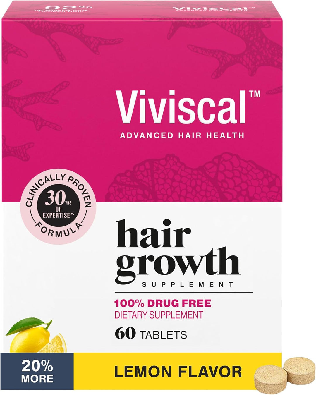 Viviscal Hair Growth Supplements for Women with Biotin & Marine Collagen