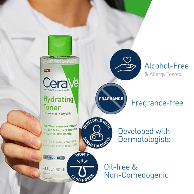 CeraVe - Hydraterende gezichtstoner - Hyaluronzuur - Niacinamide - 200ml