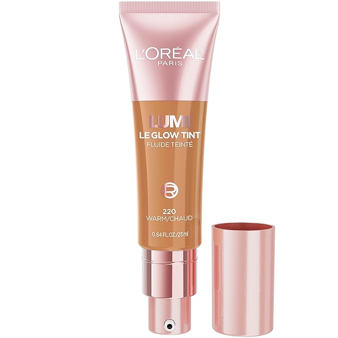 L'Oréal Paris Lumi Le Glow Skin Tint, lichtgewicht getint serum op waterbasis met foundation