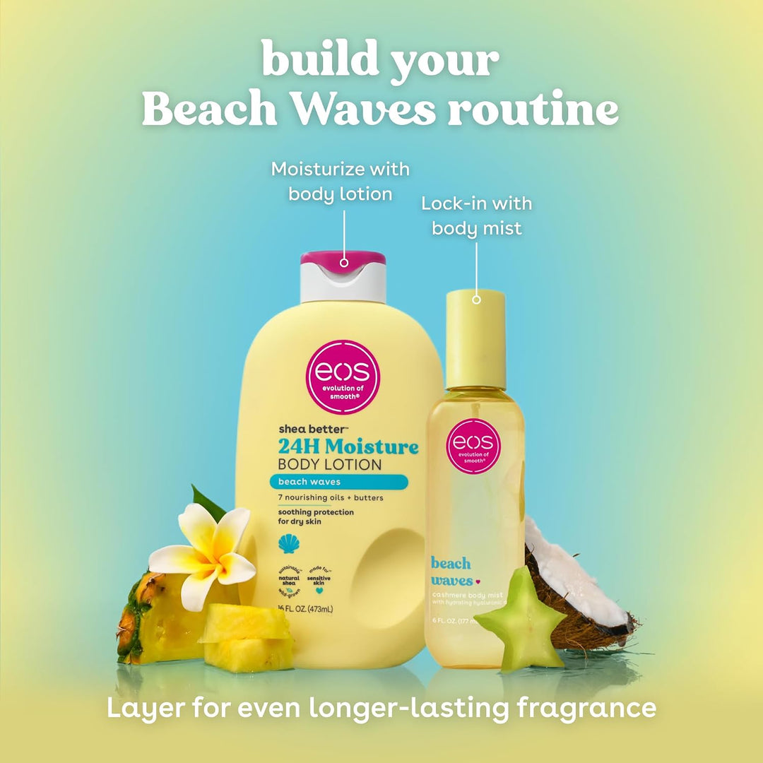 eos Cashmere Body Mist, Beach Waves, Coconut & Ocean Breeze