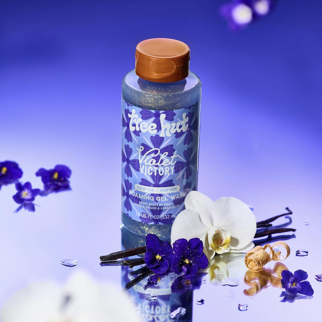 Tree Hut Violet Victory Foaming Body Wash