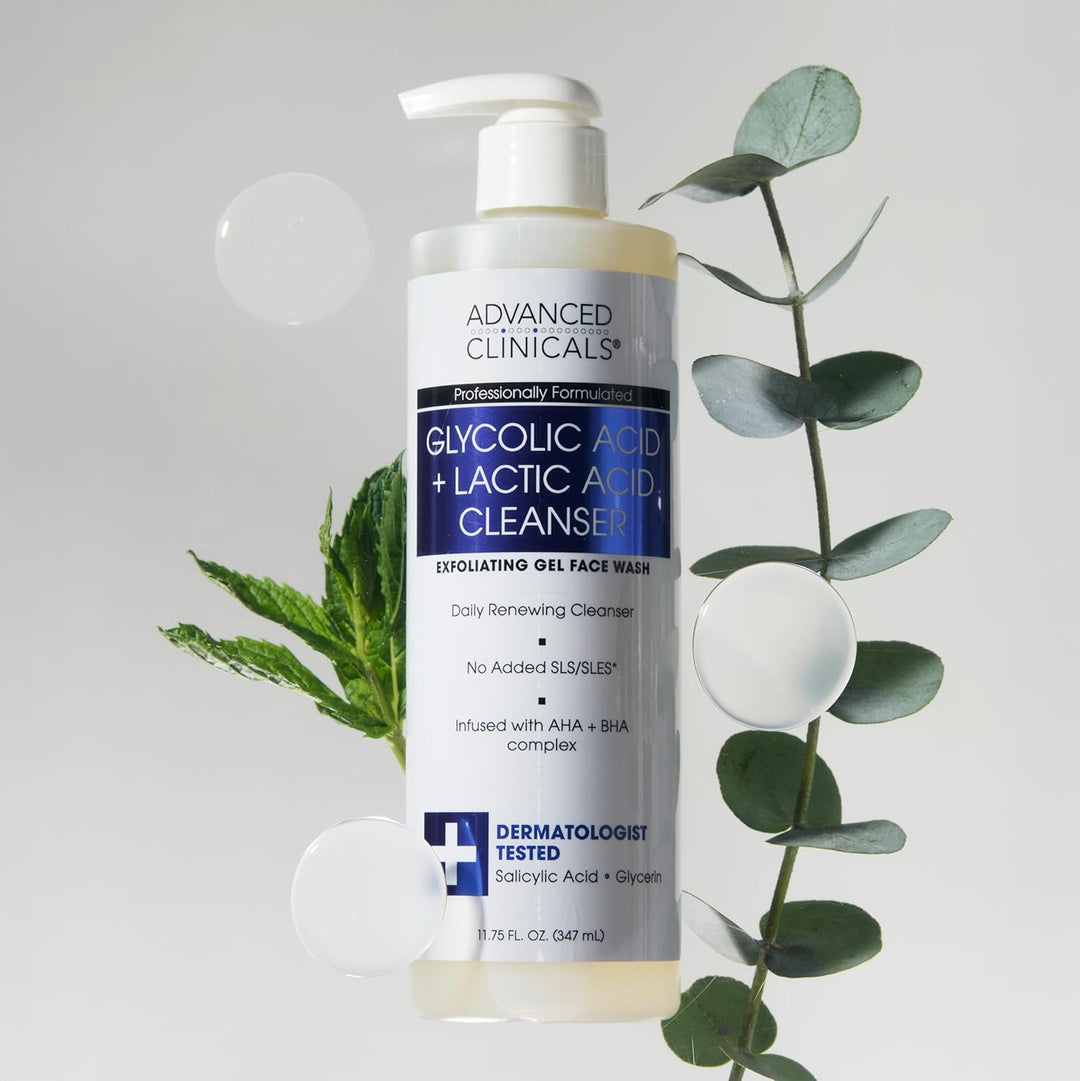 Advanced Clinicals Glycolic Acid Exfoliating Face Wash