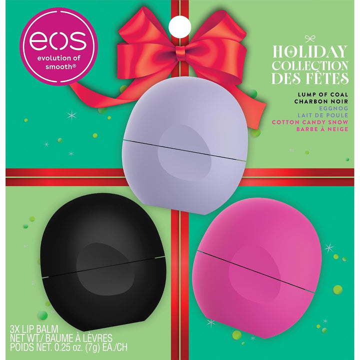 eos Naughty or Nice Lip Balm Sphere 3-Piece Holiday Set