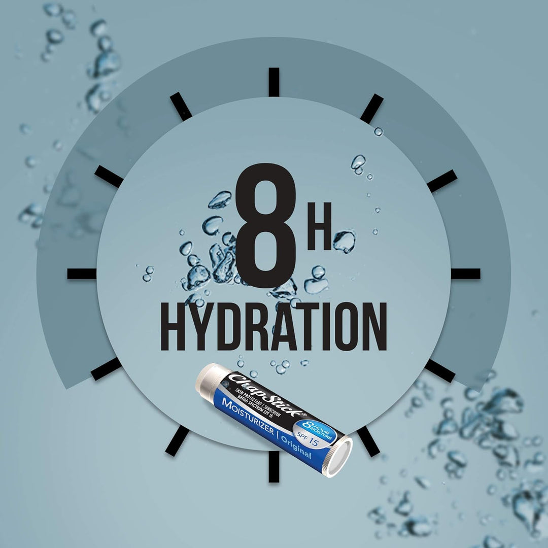 ChapStick Lip Moisturizer Huidbeschermende Lippenbalsem Tubes - Lippenbalsem - SPF 15 - Origineel