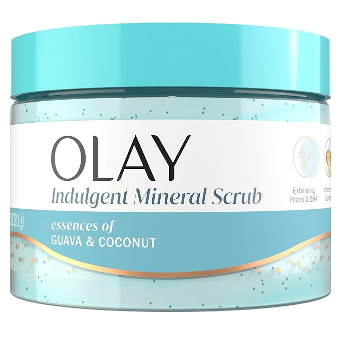 Olay Indulgent Mineral Scrub, Skin Exfoliating & Massaging Pearls