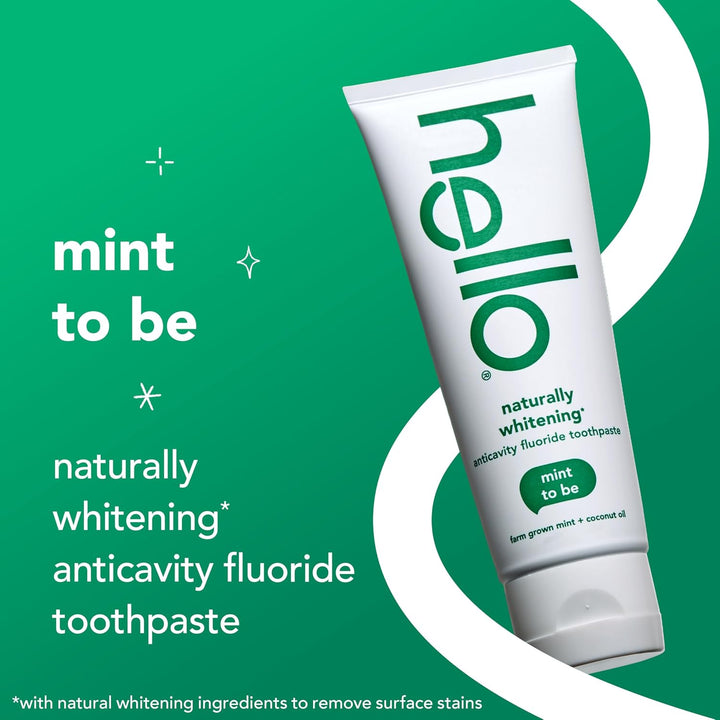 hello Naturally Whitening Fluoride Toothpaste 3-Pack